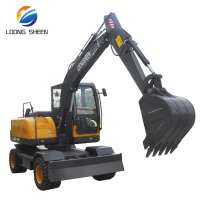 8 ton used Wheel Excavator mini Wheeled Excavator for sale