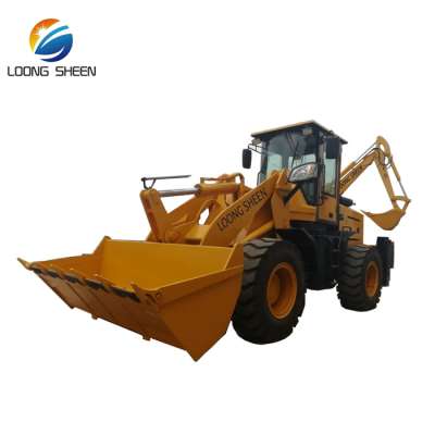 CE  backhoe loader and towable mini backhoe